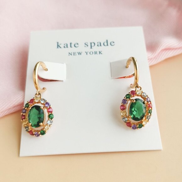 Kate Spade - Victoria Gold Earrings Multi Color - Picture 1 of 4